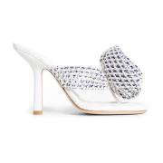 Burberry Virka Ros Stilettklack Sandal White, Dam