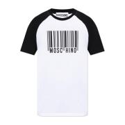 Moschino T-shirt med logotyp White, Herr