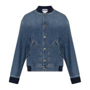 Moschino Denimjacka i bomberstil Blue, Herr