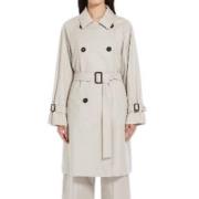 Max Mara Stiliga Cube Kappor White, Dam