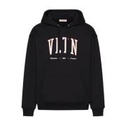 Valentino Stilren Sweatshirt för Män Black, Herr