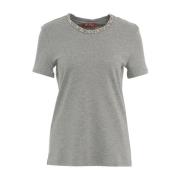 Max Mara Grå T-shirts & Polos Aw24 Gray, Dam