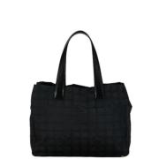 Chanel Vintage Pre-owned Canvas chanel-vskor Black, Dam