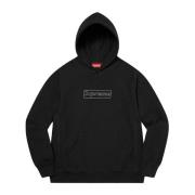 Kaws Begränsad upplaga Chalk Box Logo Hoodie Black, Herr