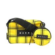 Marni Pre-owned Pre-owned Tyg axelremsvskor Yellow, Dam