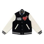 Kaws Varsity Jacket Limited Edition Svart Black, Herr