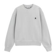 Carhartt Wip Bomull Is Crewneck Sweatshirt med Logo Blue, Herr