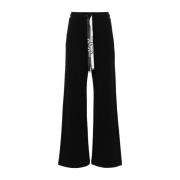 Max Mara Bomullsblandning Raka Ben Byxor Black, Dam