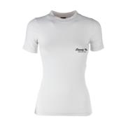 Balenciaga Avslappnad Bomull T-shirt White, Dam