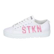 Stokton Läder Damsneakers Stiliga Skor White, Dam