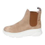 Stokton Mocka Ankelboots för Kvinnor Beige, Dam