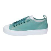 Stokton Läder Sneakers för Kvinnor Green, Dam