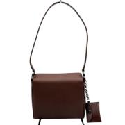 Salvatore Ferragamo Pre-owned Pre-owned Tyg axelremsvskor Brown, Dam