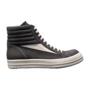 Rick Owens Vintage Läder Högtoppsneakers Gray, Herr