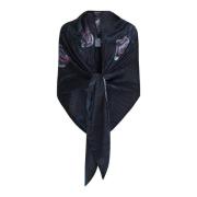 Giorgio Armani Svarta Scarfs Kollektion Black, Dam