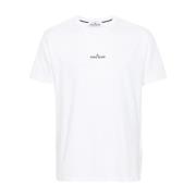 Stone Island Vita T-shirts och Polos White, Herr