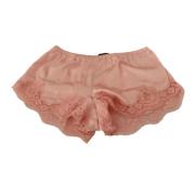 Dolce & Gabbana Elegant Puderrosa Spets Shorts Pink, Dam