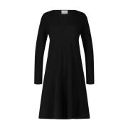 Allude Kashmir Stickad Klänning Black, Dam