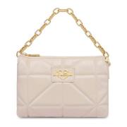 Love Moschino Geometriskt Elfenben Axelväska Beige, Dam