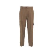 Nine In The Morning Brun Flap Pocket Ullblandningsbyxor Brown, Dam