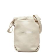 Yves Saint Laurent Vintage Pre-owned Tyg axelremsvskor Beige, Dam