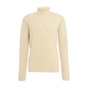 Roberto Collina Beige Merino Ullstickat Aw24 Beige, Herr