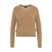 Roberto Collina Lyxig Angora Brun Stickat Aw24 Brown, Dam