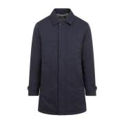 Kiton Blå Elegant Kappa Aw24 Blue, Herr