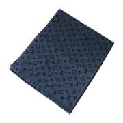 Louis Vuitton Vintage Pre-owned Ylle sjalar Blue, Dam