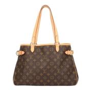 Louis Vuitton Vintage Pre-owned Canvas axelremsvskor Brown, Dam