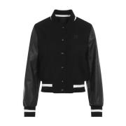 Givenchy Svart Ull Blouson Jacka Black, Dam