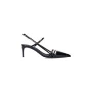 Dolce & Gabbana Svart Häl Slingback Stiletto Sandaler Black, Dam