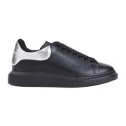 Alexander McQueen Svarta Lädersneakers Stiligt Design Black, Herr