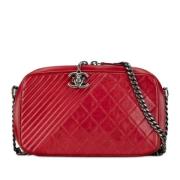 Chanel Vintage Pre-owned Laeder chanel-vskor Red, Dam