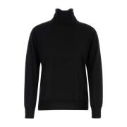 Jil Sander Svart ulltröja Black, Dam