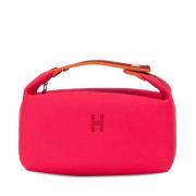 Hermès Vintage Pre-owned Canvas handvskor Pink, Dam