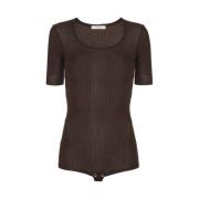 Lemaire T-Shirts Brown, Dam