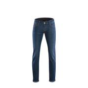 Moorer Japanska Selvedge Denim Slim Fit Byxor Blue, Herr