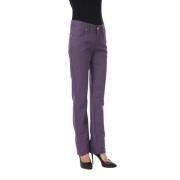 Byblos Lila Bomullsblandade Byxor Purple, Dam