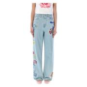 Kenzo Ritad Denim Denim Jacka Blue, Dam