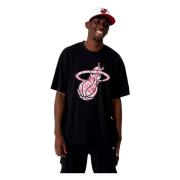 New Era Svart NBA Infill Logo Tee Black, Herr