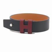 Hermès Vintage Pre-owned Laeder armband Black, Dam