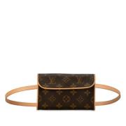 Louis Vuitton Vintage Pre-owned Plast crossbodyvskor Brown, Dam