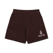 Sporty & Rich Choklad Cashmere Shorts Brown, Dam