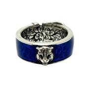 Gucci Vintage Pre-owned Silver ringar Blue, Dam