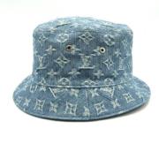 Louis Vuitton Vintage Pre-owned Tyg hattar-och-kepsar Blue, Dam