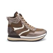 Nerogiardini Höga Top Sneakers Brown, Dam