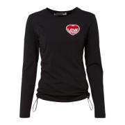 Love Moschino Långärmad T-shirt Black, Dam