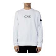 Costume National Crew Neck Sweatshirt White, Herr