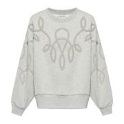 Munthe Sweatshirt med logotyp Gray, Dam